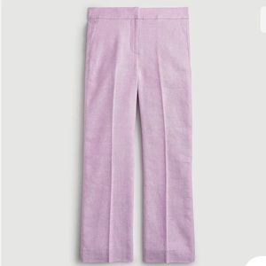 J.Crew Size 4 Hayden Linen Pants Orchid Lilac Purple